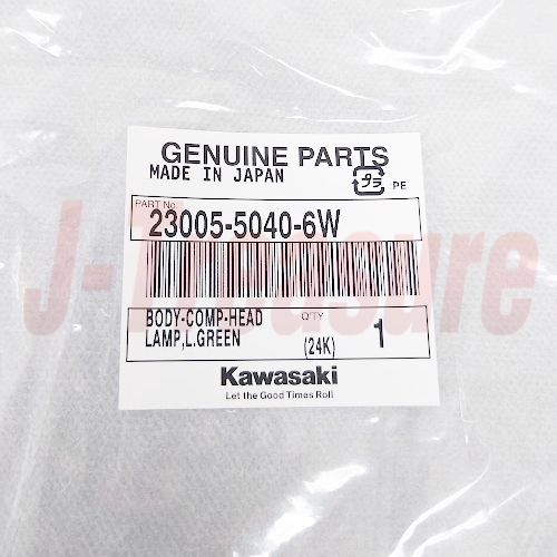 KAWASAKI KDX200 99-02 Genuine Head Lamp Body Comp L.Green 23005-5040-6W OEM