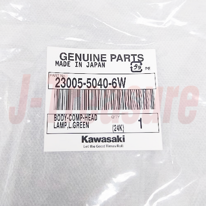 KAWASAKI KDX200 99-02 Genuine Head Lamp Body Comp L.Green 23005-5040-6W OEM