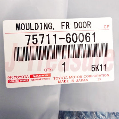 TOYOTA LAND CRUISER PRADO 120 125 Genuine Front Door Belt Molding RH LH Set OEM
