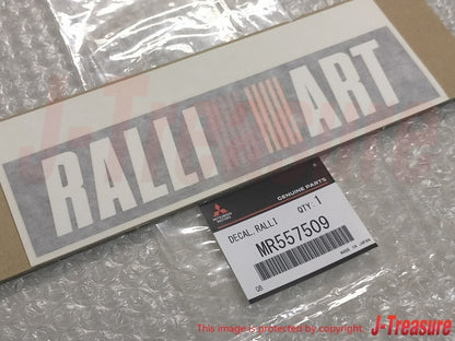 MITSUBISHI LANCER EVO6 CP9A Genuine TOMMI MAKINEN "RALLIART" Decal 2Pcs Set OEM