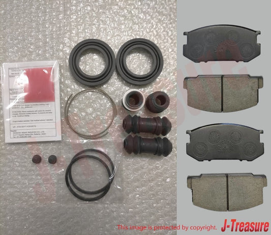 TOYOTA LEVIN TRUENO AE86 Genuine Front Disc Brake Pad Kit & Cylinder Kit Set OEM