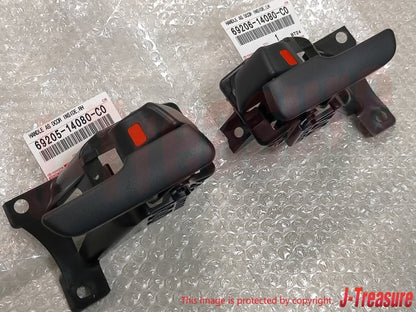 TOYOTA SUPRA JZA80 MK4 93-98 Genuine Inside Door Handle Black RH & LH Set OEM