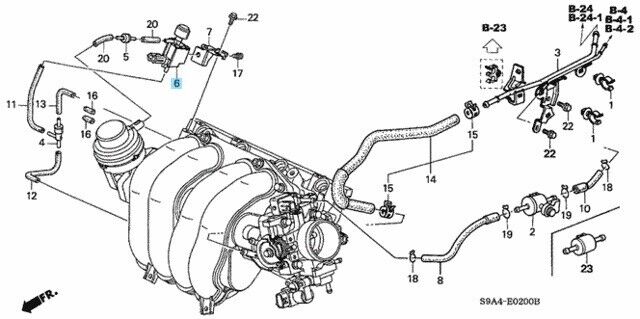 HONDA ACURA RSX DC5 02-06 CR-V 02-06 Genuine Bypass Control Solenoid Valve OEM