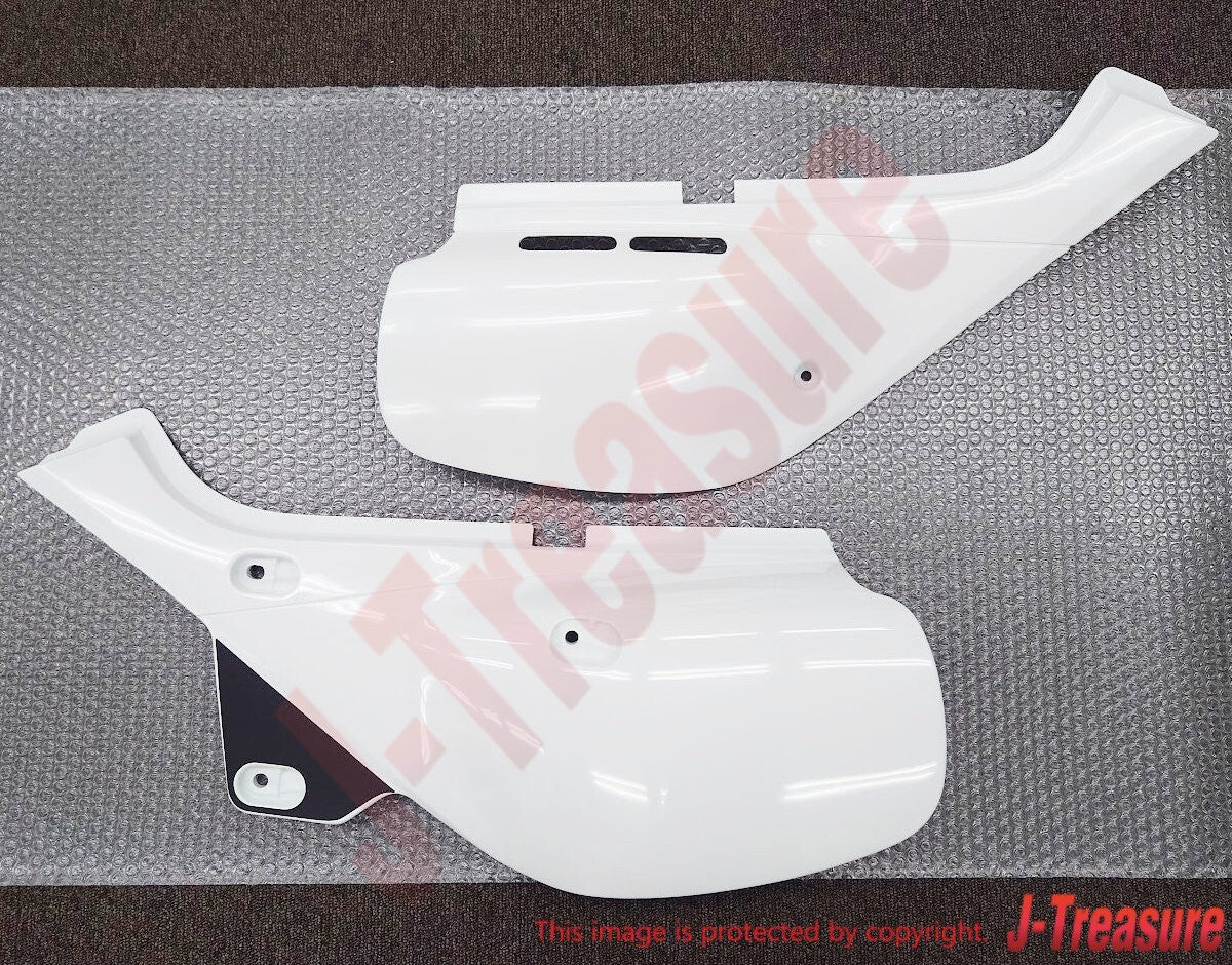 HONDA XR650L 00-09 12-17 Genuine Side Cover RH & LH Set *NH196* ROSS WHITE OEM