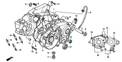HONDA CR80R 1983-2002 Genuine Crankcase Oil Seal 14x24x6 91202-444-023 OEM