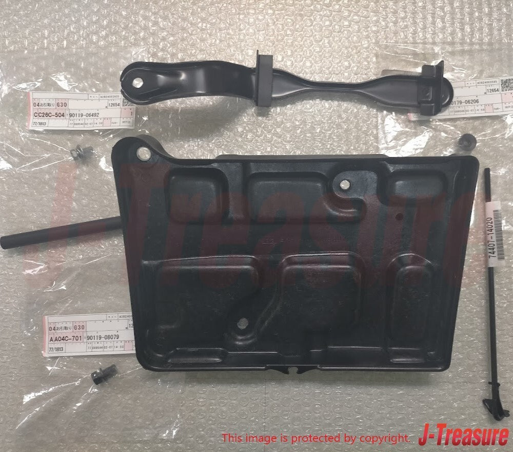 TOYOTA SUPRA JZA80 MK4 93-98 Genuine Battery Tray & Hold & Clamp & Nut Set OEM