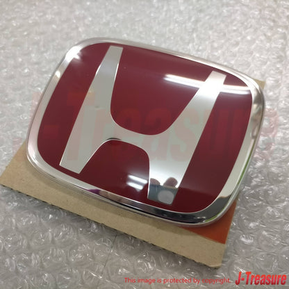 HONDA CIVIC TYPE-R FD2 07-11 Genuine Front & Rear Black Base Red Emblem Set OEM
