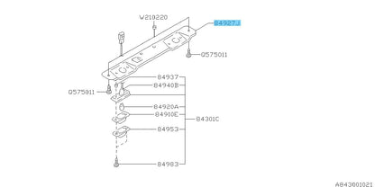 SUBARU LEGACY BG9 '95-04 Genuine License Lamp Bracket 84927AC020 OEM For Wagon