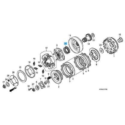 HONDA FOURTRAX RANCHER TRX420 '07-23 Genuine One Way Clutch 91101-HA0-004 OEM