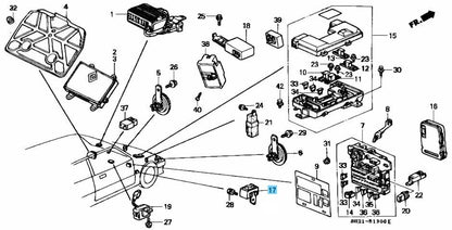 HONDA CIVIC CR-X INTEGRA ACTY Genuine EFI Main Relay Fuel Pump 39400-SH3-003 OEM