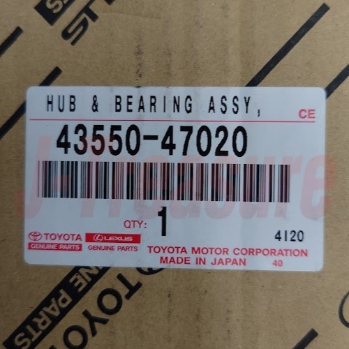 TOYOTA PRIUS 16-22 PRIUS PRIME 17-22  Genuine Front Hub Bearing 43550-47020 OEM