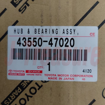 TOYOTA PRIUS 16-22 PRIUS PRIME 17-22  Genuine Front Hub Bearing 43550-47020 OEM