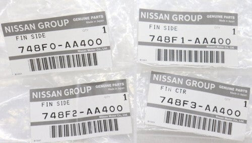 NISSAN SKYLINE GT-R BNR34 Genuine Rear Diffuser Finisher Center & Side RH LH Set