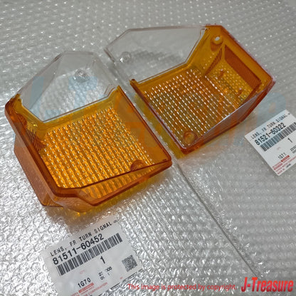 TOYOTA LAND CRUISER BJ70 Genuine Front Turn Signal Lamp Lens RH & LH Set OEM