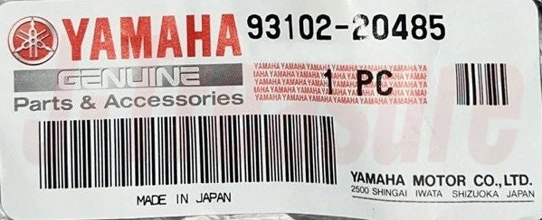 YAMAHA YZ125 '01-25 YZ125X '20-25 Genuine Crankshaft Oil Seal(LH) 93102-20485-00