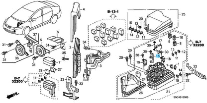 HONDA CR-V RE3 RE4 07-11 Genuine Multi Block Fuse A (100A / 70A) 38231-SDA-A01