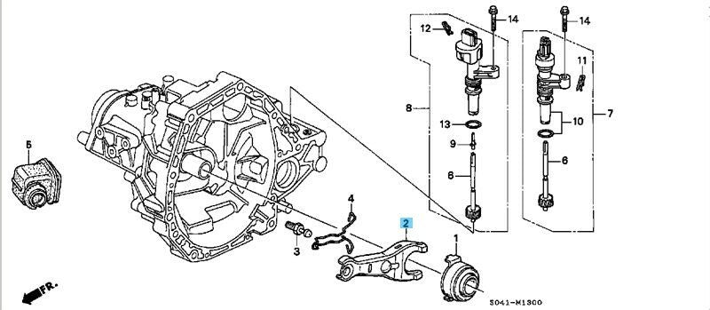 HONDA ACURA INTEGRA DC# 1994-2001 Genuine Clutch Release Fork 22821-P80-010 OEM