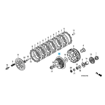 HONDA XR650L '93-09 '12-25 Genuine Clutch Center(28T) 22120-KN8-000 OEM