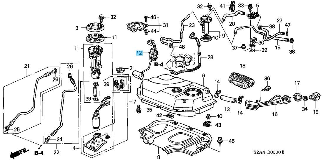 HONDA S2000 AP1 AP2 2000-2004 Genuine Fuel Meter Comp 17630-S2A-A32 OEM