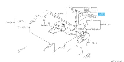 SUBARU IMPREZA WRX 2002-2003 GD# GG# Genuine PCV Hose Assy 11815AB213 OEM
