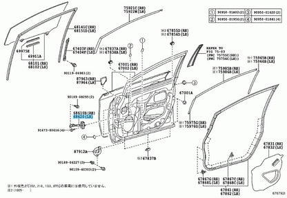 TOYOTA PRIUS V ZVW4# 12-17 Genuine Front Door Check Assy Left 68620-47030 OEM