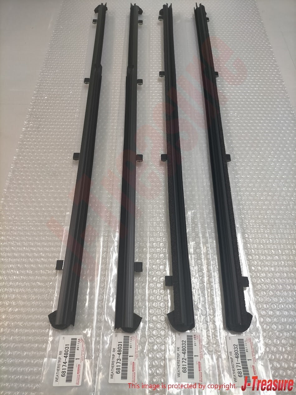 LEXUS RX330 04-06 Genuine Front & Rear Door Inner Weatherstrip RH & LH Set OEM