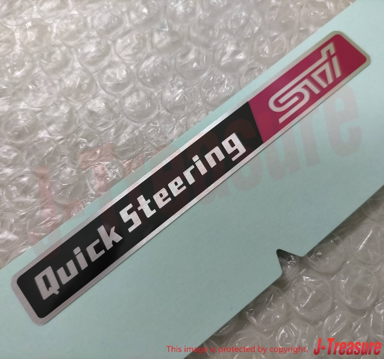 SUBARU IMPREZA WRX STI GDB 02-07 Genuine Quick Steering Sticker Decal 91572FE000