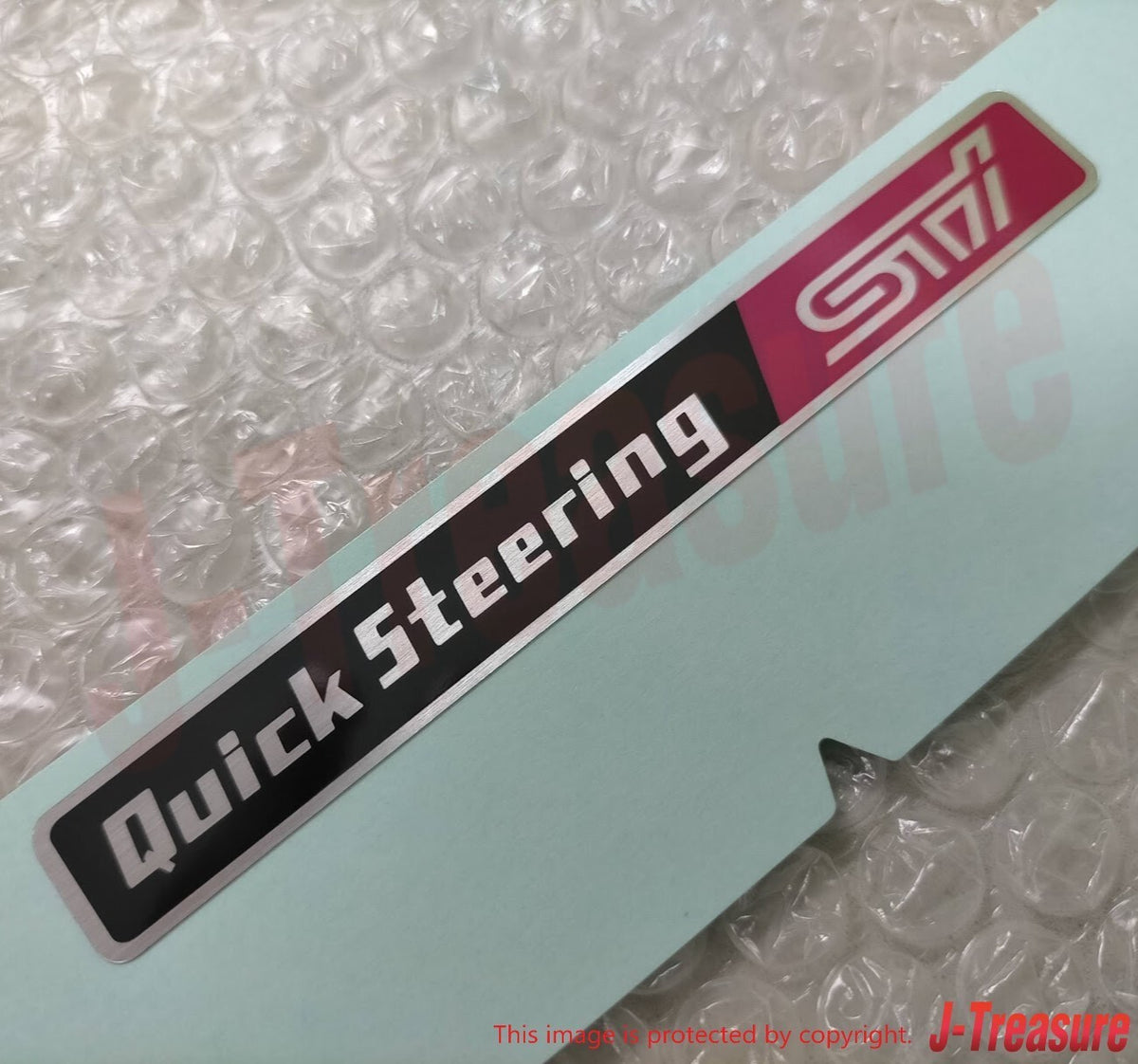 SUBARU IMPREZA WRX STI GDB 02-07 Genuine Quick Steering Sticker Decal 91572FE000