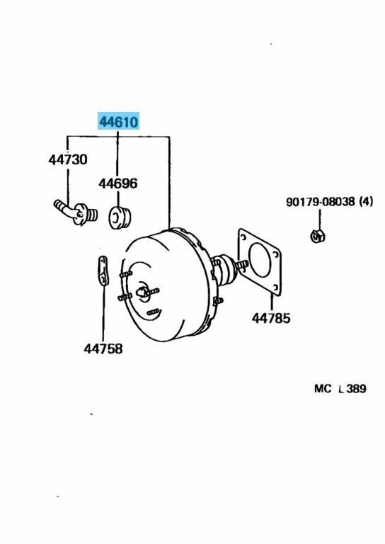 TOYOTA LAND CRUISER FZJ80 92-97 Genuine Brake Booster Assy 44610-60792 OEM LHD