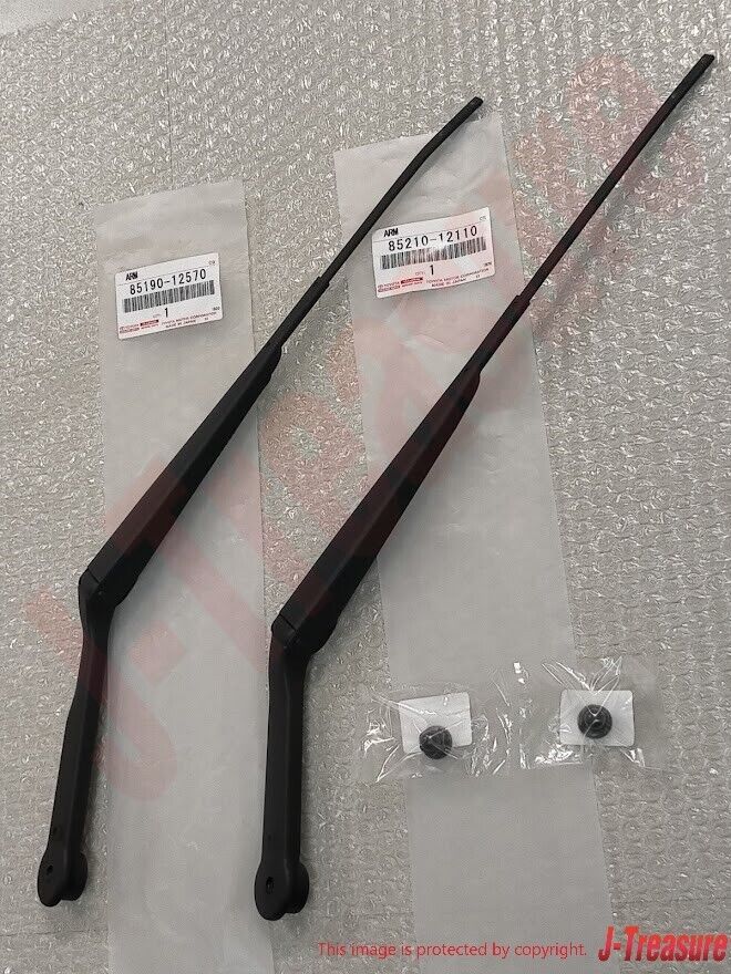 TOYOTA LEVIN TRUENO AE86 RHD Genuine Windshield Wiper Arm RH & LH & Nut Set OEM