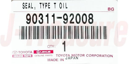 TOYOTA CAMRY GSV40 GSV50 2003-2005 Genuine Engine Rear Oil Seal 90311-92008 OEM
