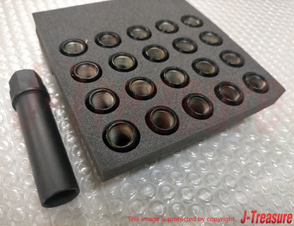 NISMO Wheel Nut Set Standard Type 7 Square Lug Nuts 34mm 20 pcs. 40220-RN810 GTR