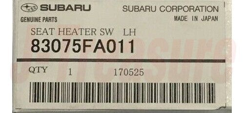 SUBARU BRZ ZC6 2013-2020 Genuine Seatheater Switch RH & LH Set OEM