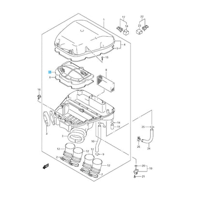SUZUKI HAYABUSA GSX1300R 08-09 11-19 Genuine Air Cleaner Filter 13780-15H00 OEM