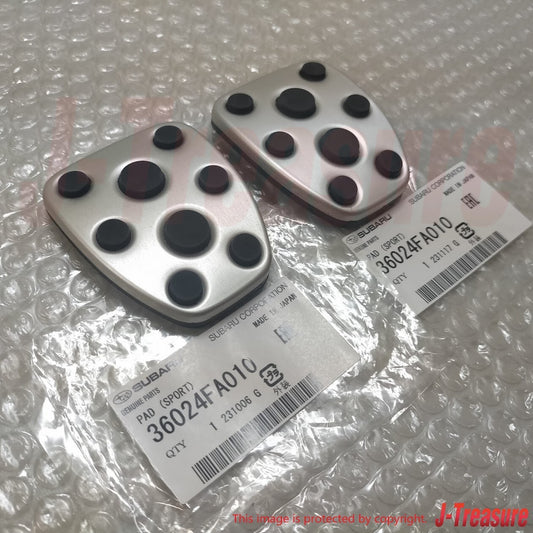 SUBARU IMPREZA WRX STI GDF 04-06 Genuine Aluminum Clutch & Brake Pedal Pad Set