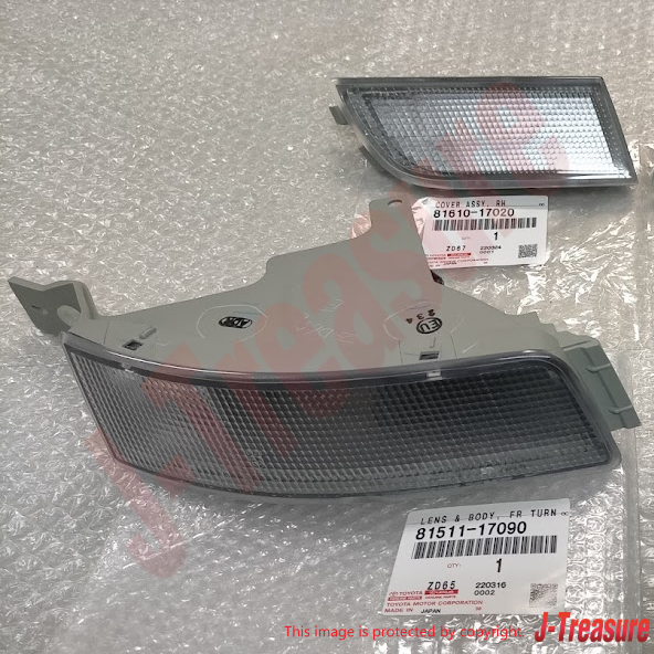 TOYOTA MR2 SW20 SW20L Genuine Front Turn Signal Clearance Lamp Set RH Clear OEM