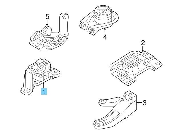 MAZDA MAZDA3 BK BL 2004-2010 Genuine 2.0L L4 Gas Engine Mount BBM4-39-060D OEM