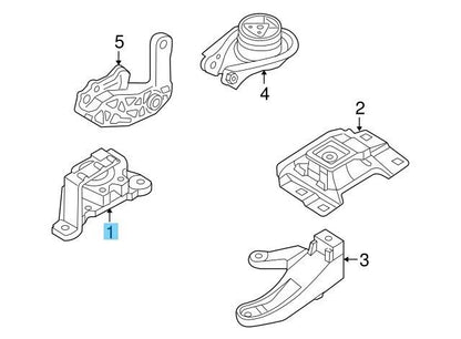 MAZDA MAZDA3 BK BL 2004-2010 Genuine 2.0L L4 Gas Engine Mount BBM4-39-060D OEM