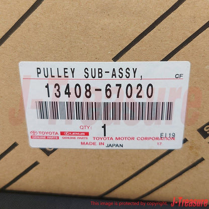 TOYOTA 4RUNNER LAND CRUISER Genuine 1KZ-TE Crankshaft Pulley 13408-67020 OEM