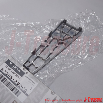 NISSAN SKYLINE GT-R R33 R34 95-02 Genuine Foot Rest & Aluminum Cover Set OEM