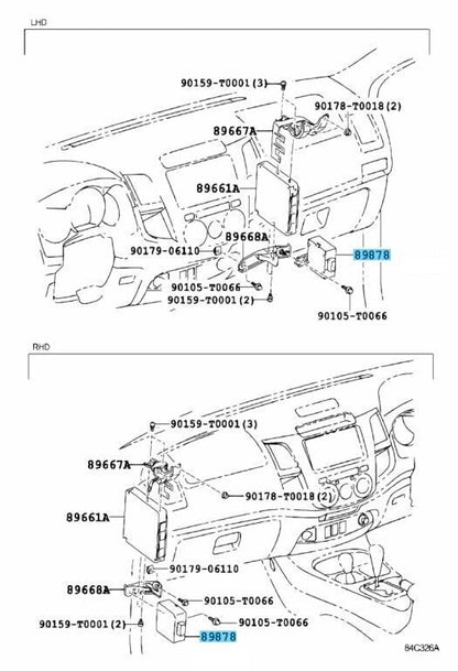 TOYOTA FORTUNER HILUX 09-16 Genuine 1KDFTV 2KDFTV Diesel Turbo Motor Driver OEM