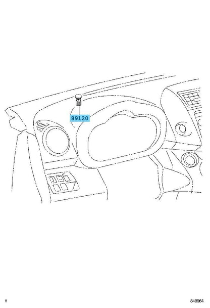 TOYOTA RAV4 ASA33 08-14 Genuine Automatic Light Control Sensor 89121-12010 OEM