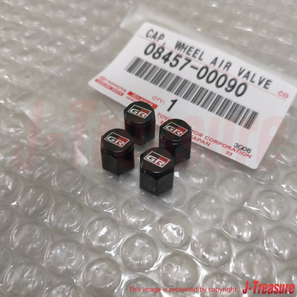 TOYOTA Genuine GAZOO RACING GR SPORT Tire Air Valve Cap 4pcs Set 08457-00090 OEM