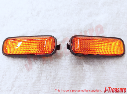 HONDA CIVIC EK4 EK9 Genuine Front Fender Side Turn Marker Lamp Orange Set OEM