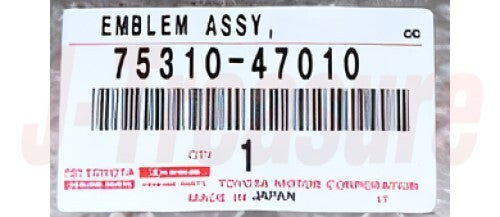TOYOTA HIGHLANDER GVU58 14-17 Genuine Radiator Grille Emblem Assy 75310-47010