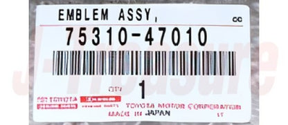 TOYOTA HIGHLANDER GVU58 14-17 Genuine Radiator Grille Emblem Assy 75310-47010