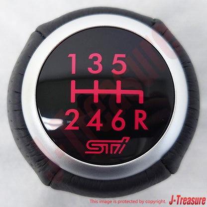 SUBARU IMPREZA WRX STI GR GV Genuine STI Shift Knob 6MT SG117AJ016 OEM
