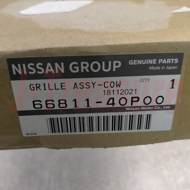NISSAN FAIRLADY Z 300ZX Z32 RHD Genuine Cowl Top Grill Right With Clip Set OEM