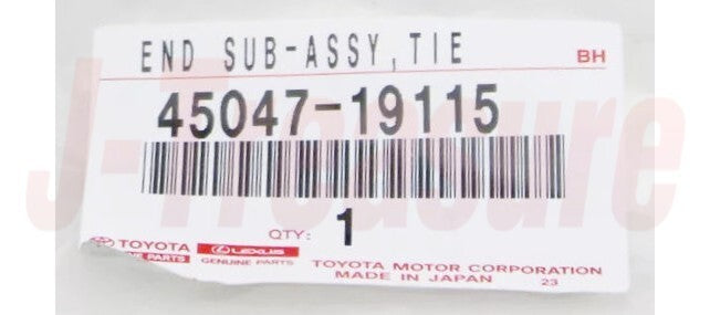 TOYOTA COROLLA NZE121 Genuine Tie Rod End Sub Assy LH 45047-19115 OEM