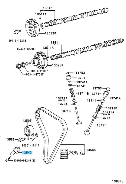 TOYOTA CHASER JZX100 JZX90 Genuine NO.1 Chain Tensioner 13540-46030 OEM RHD